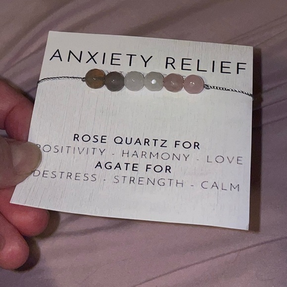 SOLD❌ Anxiety Stress Relief Gem Stone Crystal Adjustable Bracelet - Picture 8 of 10